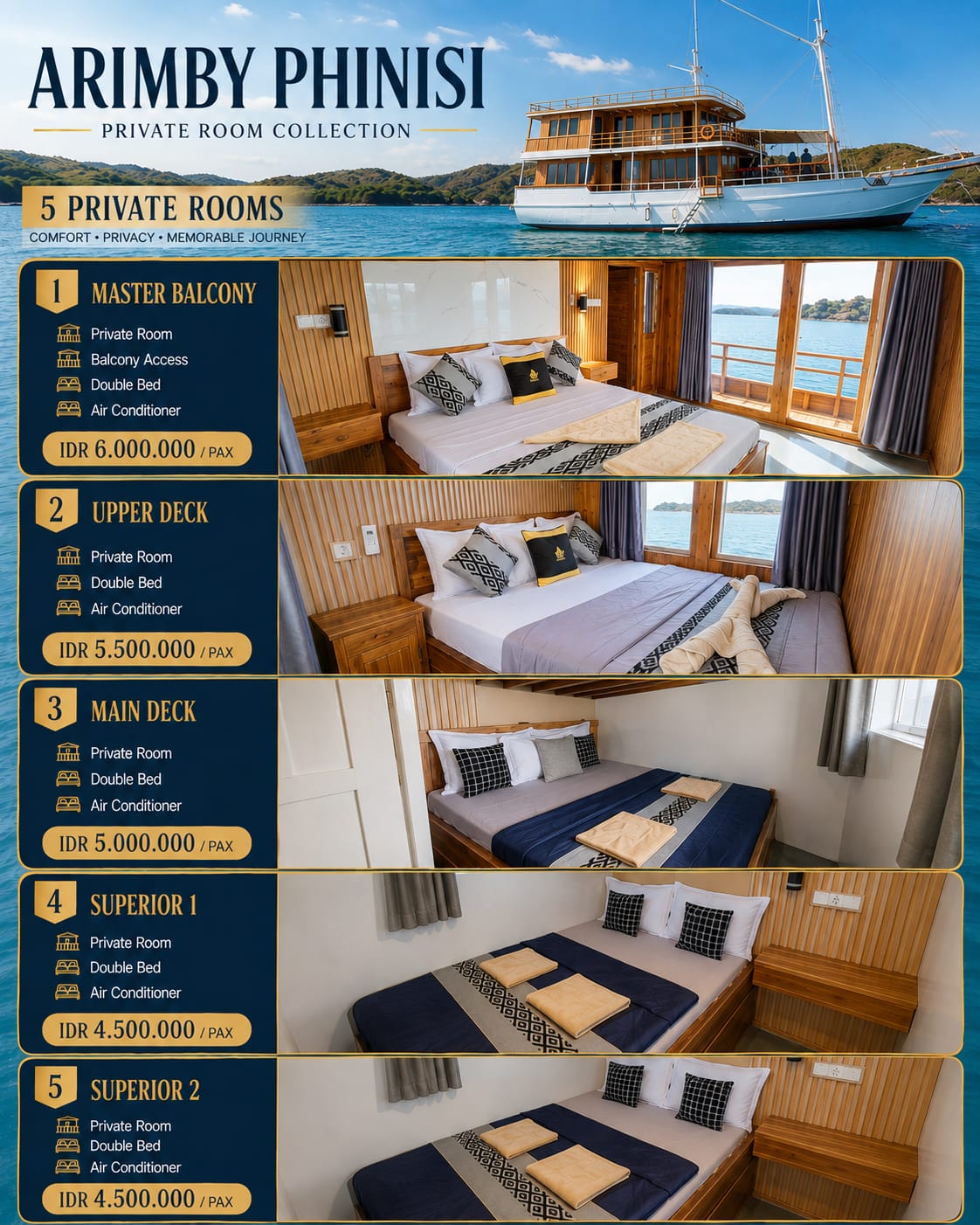 Arimby Boat - 3 days Komodo tour